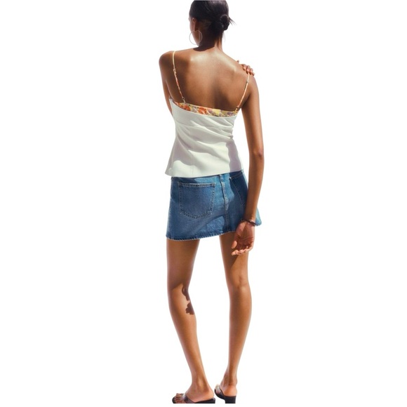ZARA Denim Mini Skirt, Size Small, Blue - Picture 10 of 10